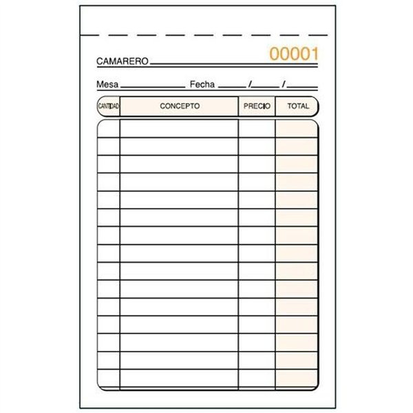 Invoice Check-book 9 x 14 cm (10 Units)