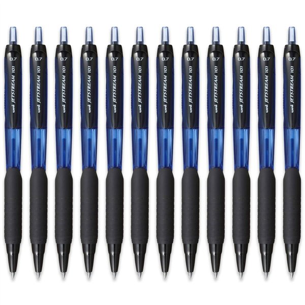 Liquid ink pen Uni-Ball Jetstream SXN-101-07 Blue 0,7 mm (12 Units)