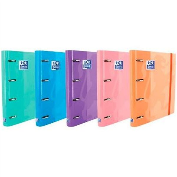 Ring binder Oxford EUROPEANBINDER Multicolour A4+ (10 Units)