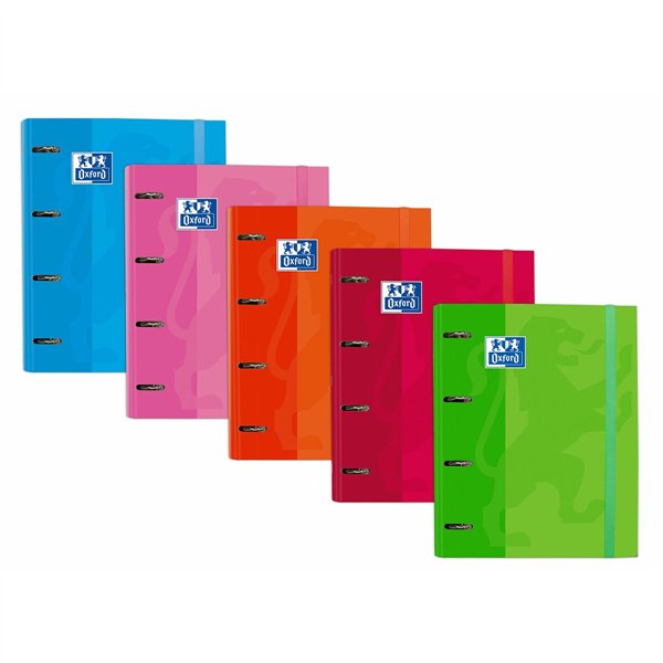 Ring binder Oxford EUROPEANBINDER Multicolour A4+ (10 Units)