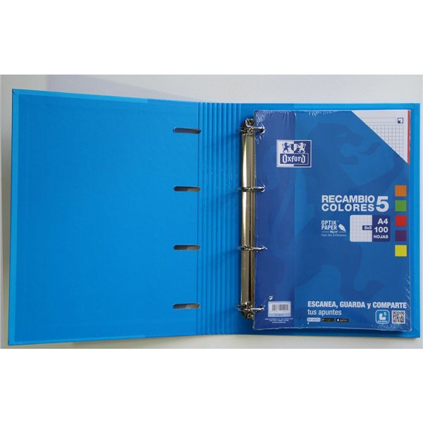 Ring binder Oxford EUROPEANBINDER Multicolour A4+ (10 Units)