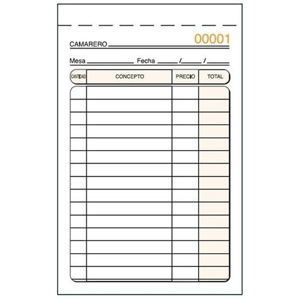 Invoice Check-book 9 x 14 cm (5 Units)