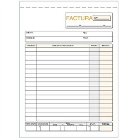 Invoice Check-book 15 x 21 cm (10 Units)