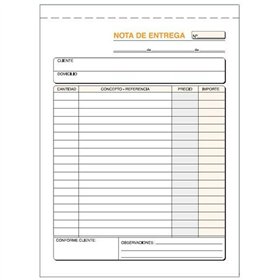 Delivery Book 15 x 21 cm (5 Units)