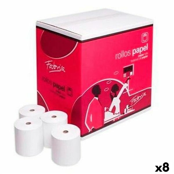 Thermal Paper Roll Fabrisa White 10 Pieces (8 Units)