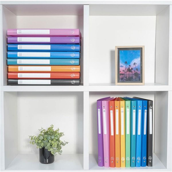 Ring binder Exacompta Black A4 (20 Units) (4 Units)