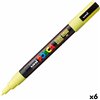 Acrylic paint marker POSCA PC-3M Yellow 0,9-1,3 mm (6 Units)