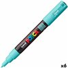 Acrylic paint marker POSCA PC-1M Aquamarine 0,7 mm (6 Units)