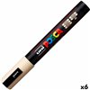 Acrylic paint marker POSCA PC-5M Beige 1,8-2,5 mm (6 Units)