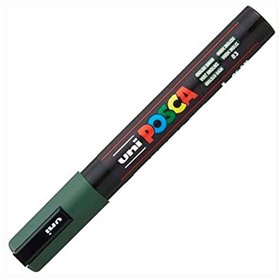 Acrylic paint marker POSCA PC-5M Dark green 1,8-2,5 mm (6 Units)