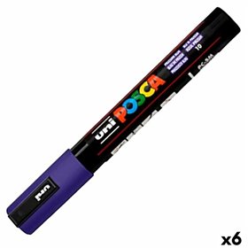 Acrylic paint marker POSCA PC-5M Dark blue 1,8-2,5 mm (6 Units)