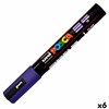 Acrylic paint marker POSCA PC-5M Dark blue 1,8-2,5 mm (6 Units)