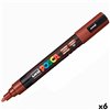 Acrylic paint marker POSCA PC-5M Cocoa 1,8-2,5 mm (6 Units)