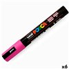 Acrylic paint marker POSCA PC-5M Raspberry 1,8-2,5 mm (6 Units)