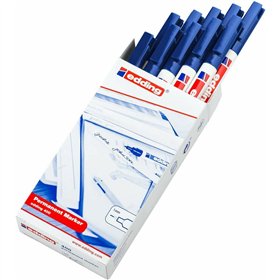 Permanent marker Edding 400-03 Blue 1 mm (10 Units)