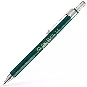 Pencil Lead Holder Faber-Castell TK-FINE 9715 Green 0,5 mm (10 Units)