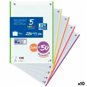 Replacement Oxford Multicolour A4 250 Sheets (10 Units)