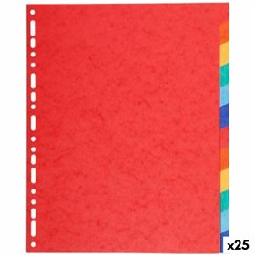 Seperators Exacompta Maxi Multicolour A4+ 12 Sheets (25 Units)