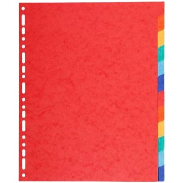 Seperators Exacompta Maxi Multicolour A4+ 12 Sheets (25 Units)