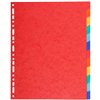 Seperators Exacompta Maxi Multicolour A4+ 12 Sheets (25 Units)