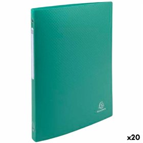 Ring binder Exacompta Dark green A4 (20 Units)