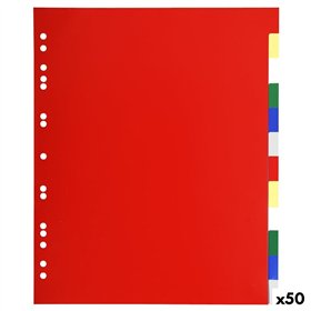 Seperators Exacompta Multicolour A4+ 12 Sheets (50 Units)