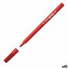 Felt-tip pens Tratto Red 12 Pieces (10 Units)
