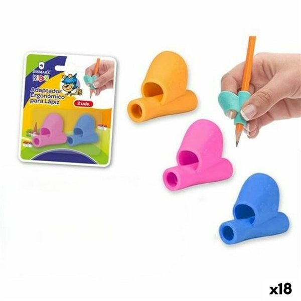 Pencil adapter Bismark Multicolour 2 Pieces (18 Units)