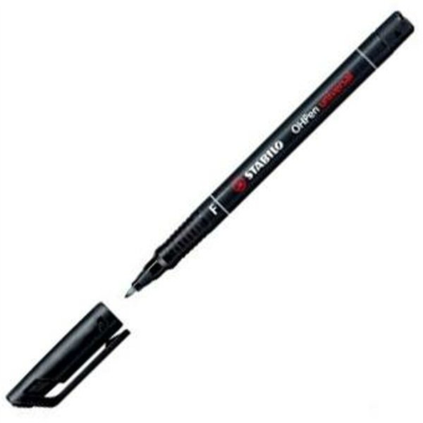 Permanent marker Stabilo OHPEN UNIVERSAL Black 0,7 mm 10 Pieces (25 Units)