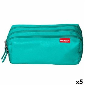 School Case ENRI Turquoise 21 x 7 x 11 cm (5 Units)