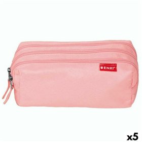 School Case ENRI Pink 21 x 7 x 11 cm (5 Units)