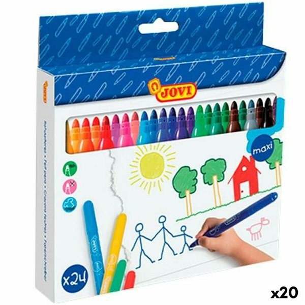 Set of Felt Tip Pens Jovi Maxi Multicolour 24 Pieces (20 Units)