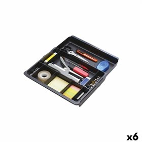 Drawer Organizer Exacompta DRAWINSERT 24,6 x 29,8 x 3,6 cm Plastic Black (6 Units)