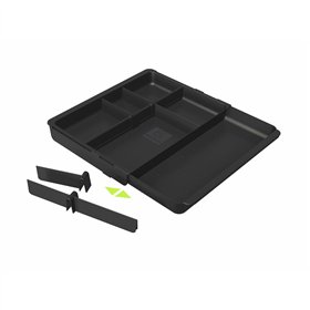 Drawer Organizer Exacompta DRAWINSERT 24,6 x 29,8 x 3,6 cm Plastic Black (6 Units)
