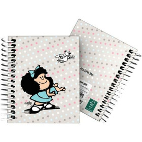 Notebook Mafalda Bird Multicolour A7 100 Sheets