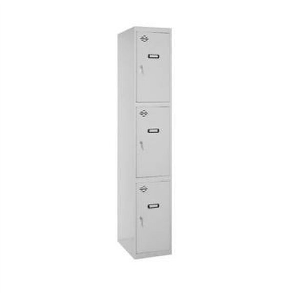 Locker SimonRack Grey Metal 3 doors 180 x 50 x 30 cm
