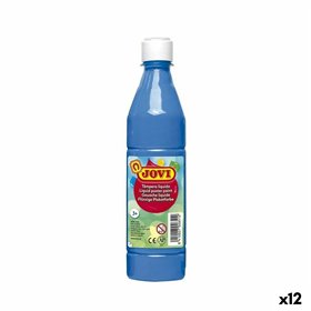 Tempera Jovi Cyan 500 ml (12 Units)