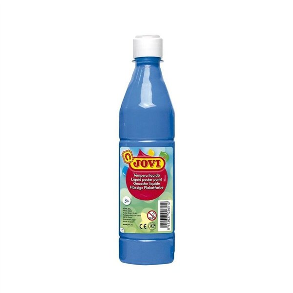 Tempera Jovi Cyan 500 ml (12 Units)