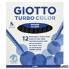 Set of Felt Tip Pens Giotto TURBO COLOR Black 12 Pieces (100 Units)