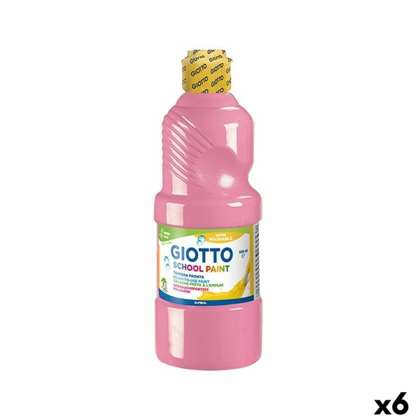 Tempera Giotto Pink 500 ml (6 Units)