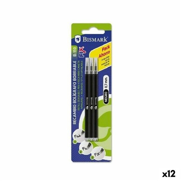 Refill for ballpoint pen Bismark B-110 Black 0,7 mm (12 Units)
