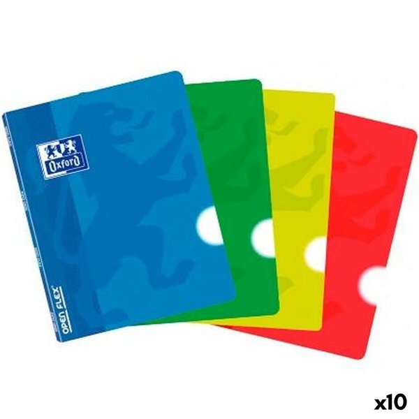Notebook Oxford CLASSIC OPENFLEX Multicolour A5 48 Sheets (10 Units)