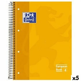 Notebook Oxford Classic Yellow A4 80 Sheets (5 Units)