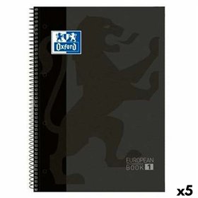 Book of Rings Oxford CLASSIC EUROPEANBOOK Black A4 80 Sheets (5 Units)
