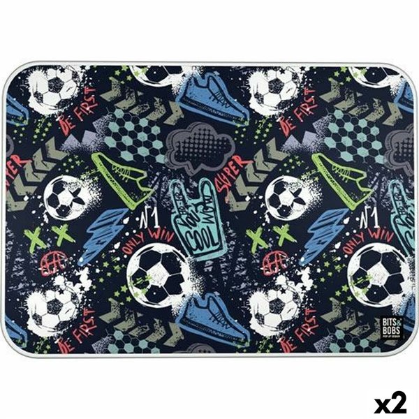 Protective mat Bits&Bobs MATCH Multicolour PVC 47 x 33 cm Tablecloth (2 Units)