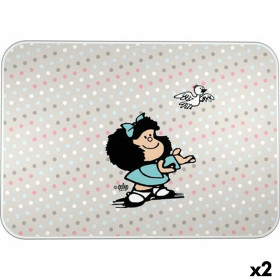Protective mat Mafalda BIRD Multicolour PVC 47 x 33 cm Tablecloth (2 Units)