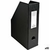 Magazine rack Exacompta Black A4 PVC (10 Units)
