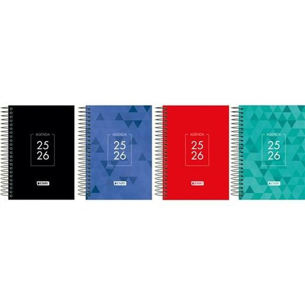 Diary ENRI IDENTITY 1/8 12 x 18 cm 2025-2026 (5 Units)