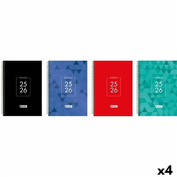 Diary ENRI IDENTITY 1/4 15 x 21 cm 2025-2026 (4 Units)