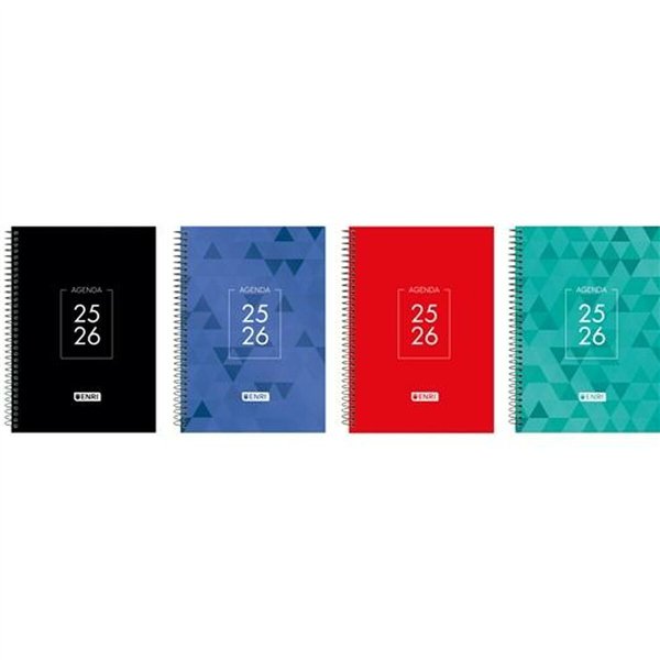 Diary ENRI IDENTITY 1/4 15 x 21 cm 2025-2026 (4 Units)